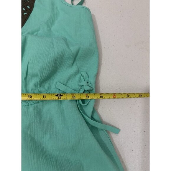 Banana Republic Sun Dress Mint Green Halter Top Women 4 - Picture 13 of 14